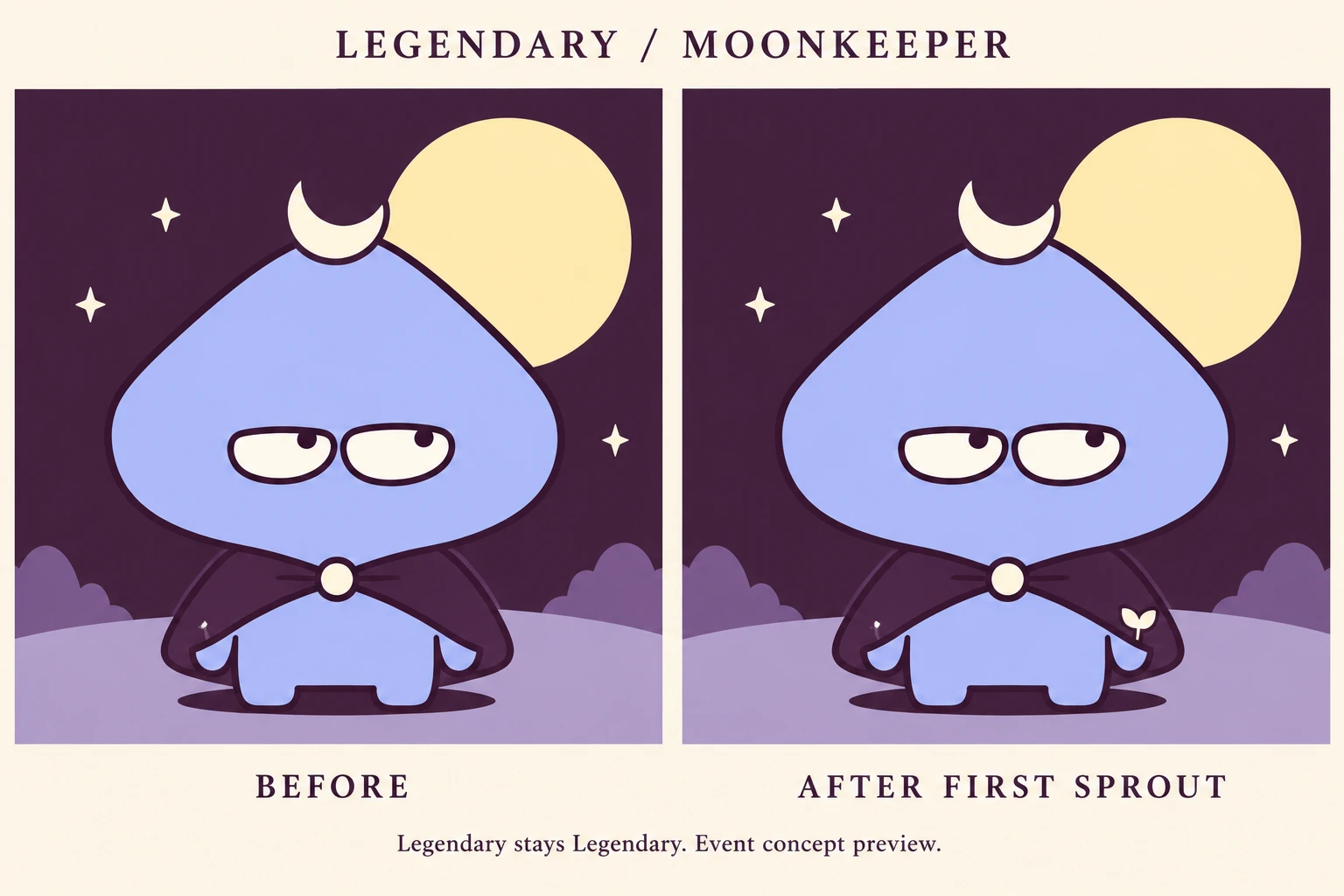 Moonkeeper Legendary before-and-after concept